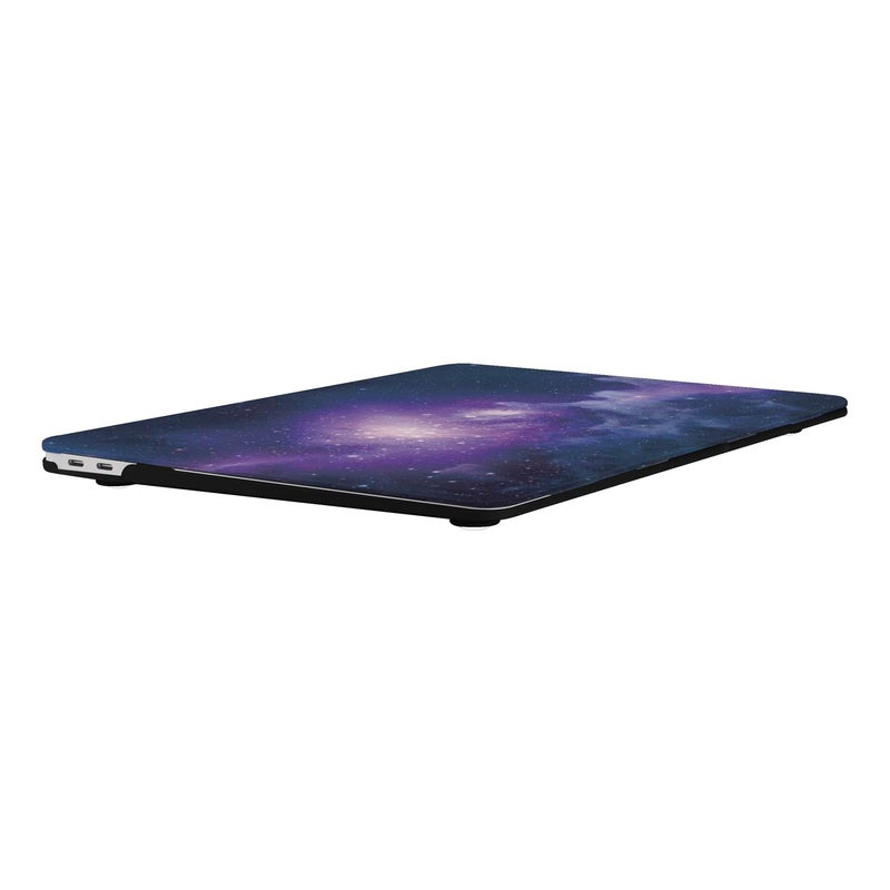 UESWILL Compatible with MacBook Air 13 inch M1 A2337 A2179 A1932 with Retina Display & Touch ID, Release 2022 2021 2020 2019 2018, Galaxy Pattern Hard Case Cover + Microfiber Cloth, Nebula/Purple - Image 5
